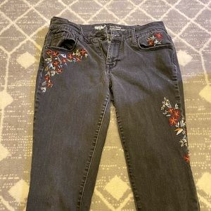 Mossimo embroidered jeans